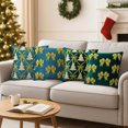 thumbnail image 1 of Xuniizn Christmas Pillow Covers 18x18 inch Xmas Decorations Soft Plush Faux Fur Wool Christmas Throw Pillow Cases Winter Holiday Decor for Sofa Living Room, Blue, 1 of 7