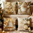 thumbnail image 1 of Xuniizn Christmas Pillow Covers 18x18 inch Xmas Decorations Soft Plush Faux Fur Wool Christmas Throw Pillow Cases Winter Holiday Decor for Sofa Living Room, 1 of 7