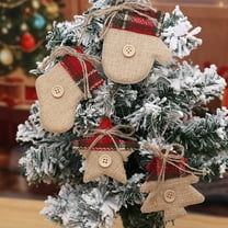 Xuniizn Christmas Stockings Bulk, Assorted Festive Xmas Stockings for Fireplace Mantel Decor, Traditional Holiday Ornaments, Christmas Decorations for Home, Cloth