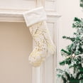 thumbnail image 1 of Xuniizn Christmas Stockings Bulk, Assorted Festive Xmas Stockings for Fireplace Mantel Decor, Traditional Holiday Ornaments, Christmas Decorations for Home, Plush, Beige, 1 of 7