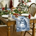 thumbnail image 1 of Xuniizn Christmas Tablecloth Wrinkled Cheesecloth Christmas Tablecloths - Bohemian Christmas Table Cloth Rectangular Table Cover for Holiday, Wedding Party Christmas Decorations for Home, 1 of 6