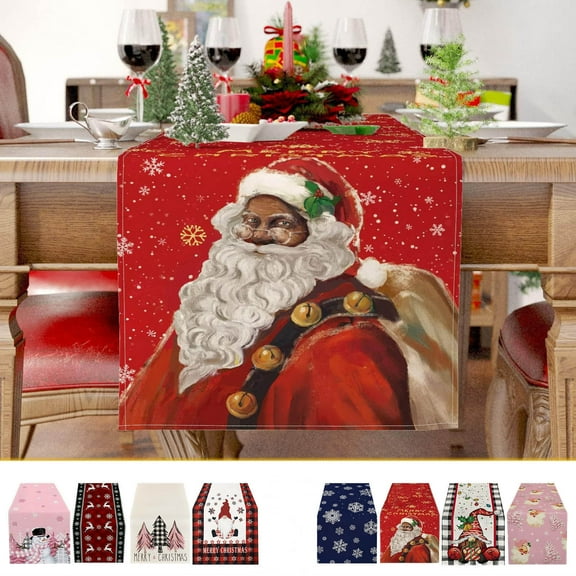 Xuniizn Christmas Tablecloth Wrinkled Cheesecloth Christmas Tablecloths - Bohemian Christmas Table Cloth Rectangular Table Cover for Holiday, Wedding Party Christmas Decorations for Home