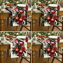 Xuniizn Christmas Tablecloth Wrinkled Cheesecloth Christmas Tablecloths - Bohemian Christmas Table Cloth Rectangular Table Cover for Holiday, Wedding Party Christmas Decorations for Home