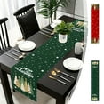 thumbnail image 1 of Xuniizn Christmas Tablecloth Wrinkled Cheesecloth Christmas Tablecloths - Bohemian Christmas Table Cloth Rectangular Table Cover for Holiday, Wedding Party Christmas Decorations for Home, 1 of 7