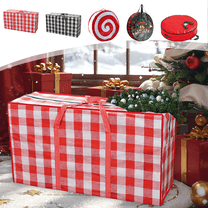 Xuniizn Christmas Tree Bags for Storage, Large Christmas Tree Storage Bag with Handles & Zipper, Christmas Storage Garland & Wreath Bags, Waterproof Protects Dust-Repellent, Moisture & Insect