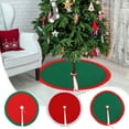 thumbnail image 1 of Xuniizn Christmas Tree Skirt Red Cloth Tree Skirts for Xmas Decor, Party Festive Merry Christmas Decorations for Home, 35", 1 of 7