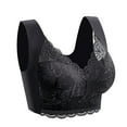 thumbnail image 1 of Xuniizn Clearance Under $1 Bras for Women Breathable Lace Gatherd Padded Wireless Bars Seamless Womens Bras Mesh Straps Support Womens Comfort Bras, Gifts for Women, 1 of 2