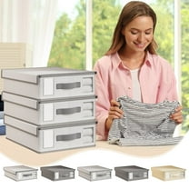 Xuniizn Closet Organizers and Storage, Closet Organizers for Clothes Storage | All-in-One Modular Shelving System with Bins, Customizable Closet Storage Solution, Non-woven fabric, Gray