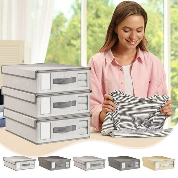 Xuniizn Closet Organizers and Storage, Closet Organizers for Clothes Storage | All-in-One Modular Shelving System with Bins, Customizable Closet Storage Solution, Non-woven fabric, Gray