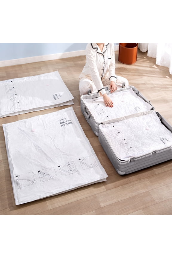 Compression Packing Cubes Travel Luggage, Foldable Packing Cubes for Travel Compression, Lightweight Vacuum Seal Bags for Clothing Travel, Expandable Packing Organizers for Travel Accessories