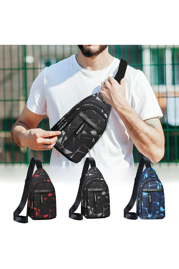 Crossbody Bags for Women, Sling Bag for Women with Anti-Theft Pocket, Multi-Functional Sling Backpack & Fanny Pack, Lightweight Cross Body Bag for Travel, Hiking, Daily, Oxford Cloth, Blue