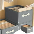thumbnail image 1 of Xuniizn Cube Storage Organizer, Shelf Unit with Fabric Storage Bins - Modular Cube Storage & Collapsible Storage Cubes for Home Organization, Closet, Office, Nursery, Cloth, Gray, 1 of 8