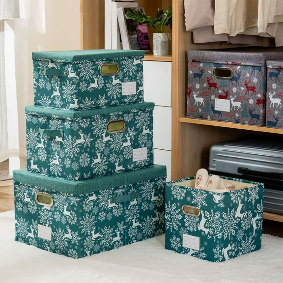 Xuniizn Cube Storage Organizer, Shelf Unit with Fabric Storage Bins - Modular Cube Storage & Collapsible Storage Cubes for Home Organization, Closet, Office, Nursery, Non-woven Fabric