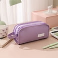 thumbnail image 1 of Xuniizn Cute Pencil Case Large Pen Pouch, Aesthetic Pencil Box with Big Capacity, Minimalist Portable Pencil Bag with Handle Office Organizer Aesthetic Pencil Case Pouch, 1 of 6