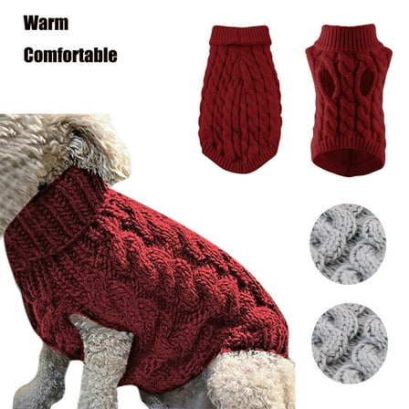 Xuniizn Dog Sweater for Small Medium Dogs, Warm Comfortable Winter Pet Clothes, Cute Knitted Sleeveless Pet Sweaters for Puppies, Cats, Dog Apparel & Accessories