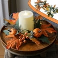 thumbnail image 1 of Xuniizn Fall Candle Rings, Fall Decorations for Home, Thanksgiving Decorations Artificial Pumpkin Sunflower Candle Fall Wreaths for Room/Home/Wedding/Party/Halloween/Thanksgiving Table Fall Decor, 1 of 8