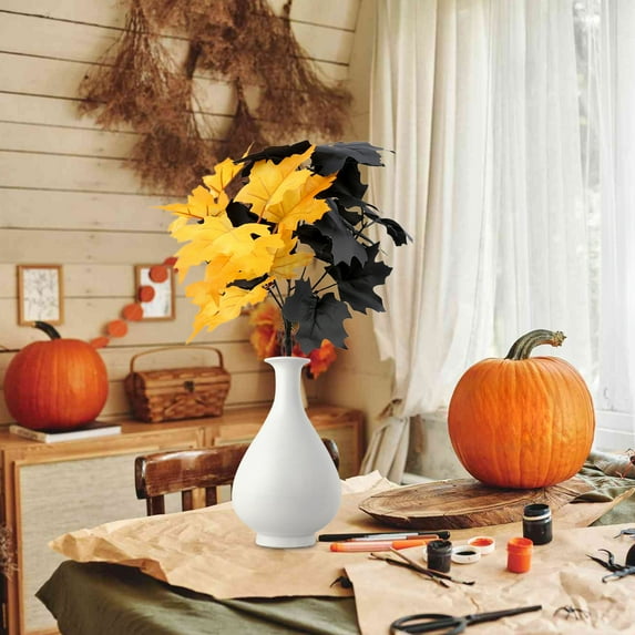 Xuniizn Fall Flowers, Maple Leaves Artificial Flowers for Outdoors Indoor Fake Flowers for Thanksgiving Wedding Tables Centerpiece Party Decor, Fall Decorations for Home