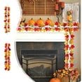 thumbnail image 1 of Xuniizn Fall Garland Maple Leaf, 3.28Ft Hanging Vine Fall Leaves Garland for Fall Decor, Home Wedding Fireplace Party Christmas Thanksgiving Decoration, Fall Decorations for Home, 1 of 7