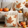 thumbnail image 1 of Xuniizn Fall Pillow Covers 18x18" with Zipper for Hair and Skin Care, Feels Soft and Cool Like a Silk Pillowcase, Thanksgiving Sofa Pillow Cases, Standard Size, Fall Decorations for Home, 1 of 6