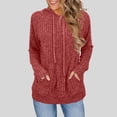 thumbnail image 1 of Xuniizn Fall Sweaters for Women 2025, Oversized Long Sleeve Kangaroo Pocket Sweatshirts, Solid Color Soft Comfortable Casual Pullover Sweater, 1 of 8