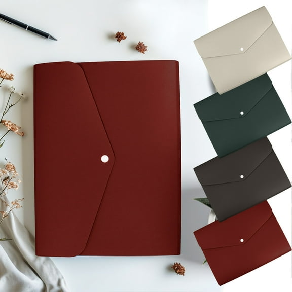 Xuniizn File Folders, 10x13" Portable Solid Color Large Capacity Accordion Bag Insert Multi-Layered Folders with Pockets for Test Paper, File Organizer, Home, Office Supplies