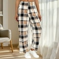 thumbnail image 1 of Xuniizn Flannel Pajama Pants Women, Cute Print Elastic Waist Wide Leg Loungewear Pajama Bottoms with Pockets, Thick Insulated Soft Trendy Fall Winter Casual Sleep Pants, S-2XL, 1 of 8