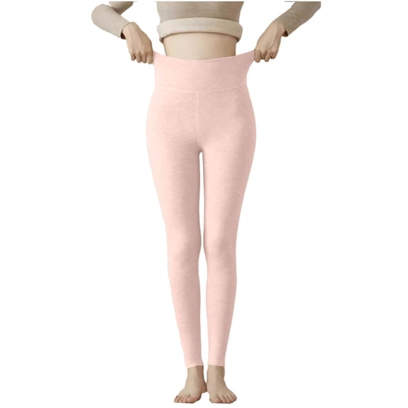 Xuniizn Fleece Lined Leggings Women, High Waisted Stretchy Full Length Thermal Tights, Lightweight Breathable Soft Cozy Warm Winter Yoga Pants, M-2XL