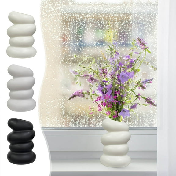 Xuniizn Flower Vase Plastic Vases for Centerpieces, Home & Garden Arrangements, Versatile & Durable Essential for Modern & Classic Styles Available, Small Vases Home Decor, Artificial Flowers, Beige