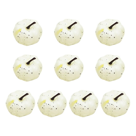 Xuniizn Halloween Pumpkins, 10Pcs Artificial Pumpkins Halloween Fall Decoration Pumpkin Decor for Indoor Outdoor Home Thanksgiving Halloween Party Supplies, Halloween Decorations