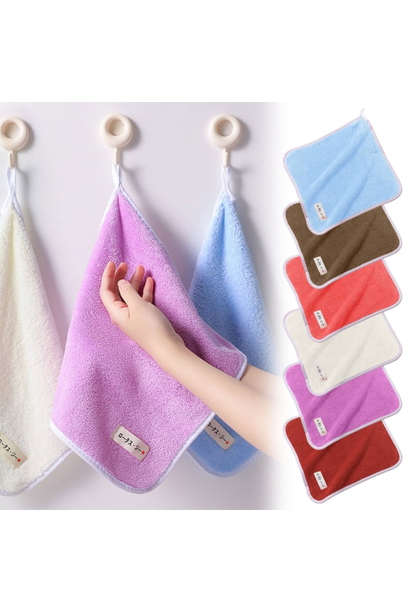 Handkerchiefs For Women Solid Color Flower Print Women Handkerchiefs Elegant Cotton Blend Accessories for Everyday Use, Gifts, and Bathroom Decor, 12x12", Red