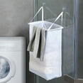 thumbnail image 1 of Xuniizn Laundry Basket, Collapsible Laundry Hamper & Large Storage Bin - Foldable Laundry Baskets with Handles, Space-Saving Laundry Hamper for Home, Dorm, Office, Mesh, White, 1 of 7
