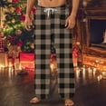 thumbnail image 1 of Xuniizn Mens Pajama Pants, Plaid Fleece Elastic Waist Casual Warm Loose Sleep Pants with Pockets, Big Tall Soft Comfortable Flannel Pajama Bottoms, 1 of 4