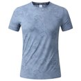 thumbnail image 1 of Xuniizn Mens T-Shirts Casual Lightweight Short Sleeve Workout Shirts Plus Size Quick Dry Running Hiking Basic Activewear Tops, M-3XL, 1 of 8