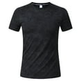 thumbnail image 1 of Xuniizn Mens T-Shirts Casual Lightweight Short Sleeve Workout Shirts Plus Size Quick Dry Running Hiking Basic Activewear Tops, M-3XL, 1 of 4