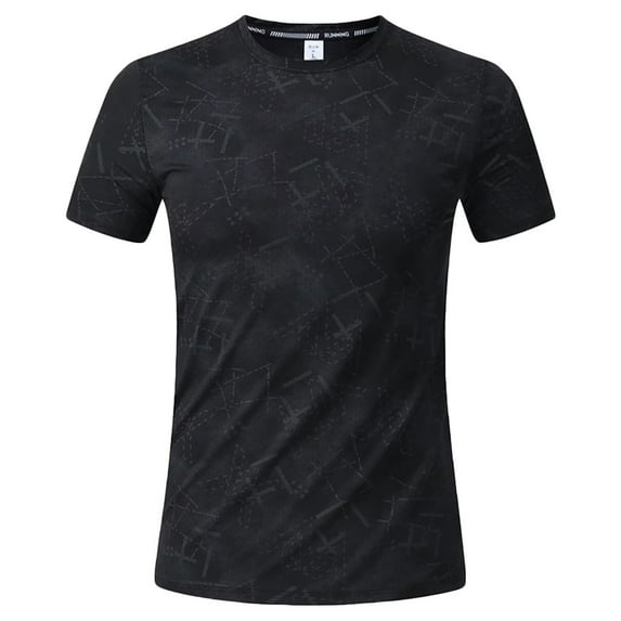Xuniizn Mens T-Shirts Casual Lightweight Short Sleeve Workout Shirts Plus Size Quick Dry Running Hiking Basic Activewear Tops, M-3XL