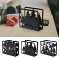 thumbnail image 1 of Xuniizn Napkin Holder for Table, Desk Organizer, Standing Napkin Dispenser Outdoor Farmhouse Black Cocktail Napkin Holders for Kitchen Coffee Shop Dining Room (4.7x1.7x3.9"), 1 of 6