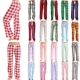 thumbnail image 1 of Xuniizn Pajama Pants Women, Plaid Drawstring Elastic Waist Trendy Classic Sleepwear, Plus Size Stretchy Casual Loose Pajama Bottoms, S-5XL, 1 of 5