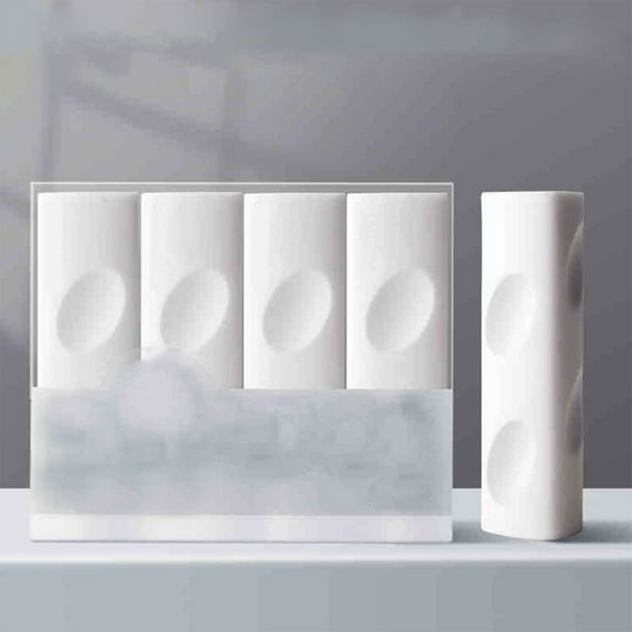 Xuniizn Pencil Eraser Bulk, 4Pcs Soft White/Yellow Erasers, 2.8x2.3x0.8" Erase Easily Artists Teachers Drawing Office