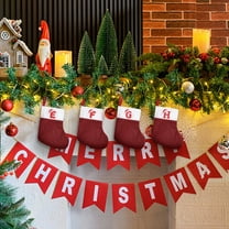 Xuniizn Personalized Christmas Stockings with Initials - Custom Embroidered Stocking Set, Luxury Velvet Xmas Stockings for Family, Holiday Christmas Decorations, Red, New Model Q