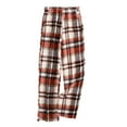 thumbnail image 1 of Xuniizn Plaid Pants for Women, Flannel Plus Size Elastic Waist Wide Leg Sleep Pants with Pockets, Thick Thermal Soft Trendy Classic Versatile Fall Winter Loungewear Pajama Pants, 1 of 8