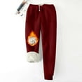 thumbnail image 1 of Xuniizn Plus Size Fleece Pants for Women, Elastic Waist Drawstring Joggers with Pockets, Thick Thermal Soft Cozy Winter Casual Sweatpants, 1 of 7