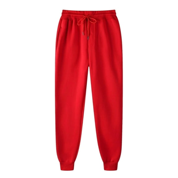 Xuniizn Plus Size Pants, Fleece Lined Elastic Waist Drawstring Athletic Sweatpants with Pockets, Thick Insulated Soft Cozy Casual Joggers Pants, 4XL-5XL