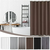 Xuniizn Shower Curtain Liner, Waterproof Shower Curtains for Bathroom & Mold Resistant Shower Liner Complete, 100%Polyester, 39.37"x70.87" Brown
