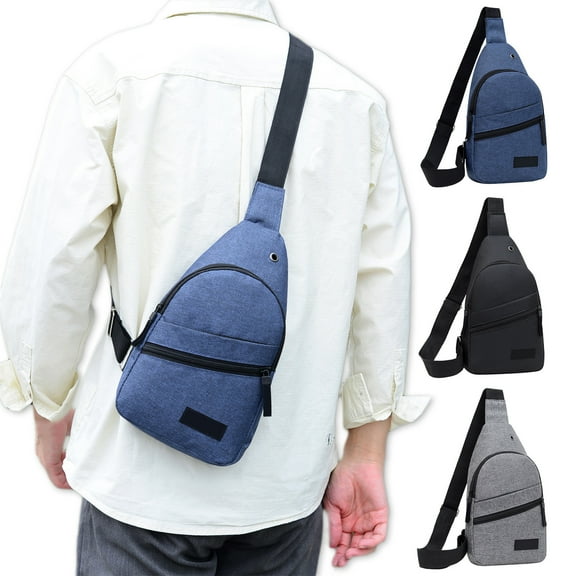 Xuniizn Sling Bag Crossbody Bags for Women, Oxford cloth Sling Backpack & Fanny Pack, Multifunctional Cross Body Bag for Hiking, Camping & Outdoor Trips, Navy