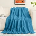 thumbnail image 1 of Xuniizn Soft Blankets, Throw Blanket for Couch, Flannel Sherpa Blanket Fleece Blanket for Adults, Cozy, Plush, Thicken, Reversible, Machine Washable, Blue, 1 of 9