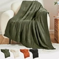 thumbnail image 1 of Xuniizn Soft Blankets, Throw Blanket for Couch, Flannel Sherpa Blanket Fleece Blanket for Adults, Cozy, Plush, Thicken, Reversible, Machine Washable, Orange, 1 of 7