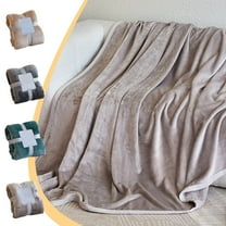 Xuniizn Soft Blankets, Throw Blanket for Couch, Flannel Sherpa Blanket Fleece Blanket for Adults, Cozy, Plush, Thicken, Reversible, Machine Washable, Rose Gold