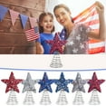 thumbnail image 1 of Xuniizn Star Tree Topper, Glitter 3D Shatterproof Star, Christmas Tree Top Decor for Indoor Outdoor Holiday Home Party, Iron, 1 of 8