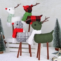 Xuniizn Table Top Christmas Tree, Non-woven Fabric Small Christmas Tree for Desk Decor, Mini Christmas Tree Ornaments for Office Decor, Christmas Decorations for Home, Red