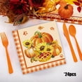 thumbnail image 1 of Xuniizn Thanksgiving Napkins, 24Pcs Fall Pumpkin Napkins for Thanksgiving Decor, Fall Paper Napkins for Harvest Birthday Wedding Party, Thanksgiving Napkins Disposable Fall Decorations for Home, 1 of 6